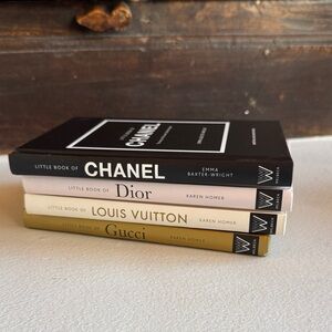 Mini stack CHANEL Black Little Book — Stacked Fashion Coffee Table Accent